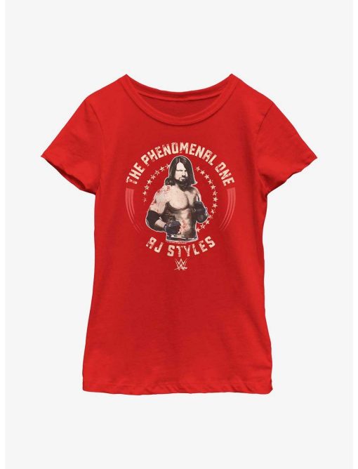WWE AJ Styles The Phenomenal One Youth Girls T-Shirt