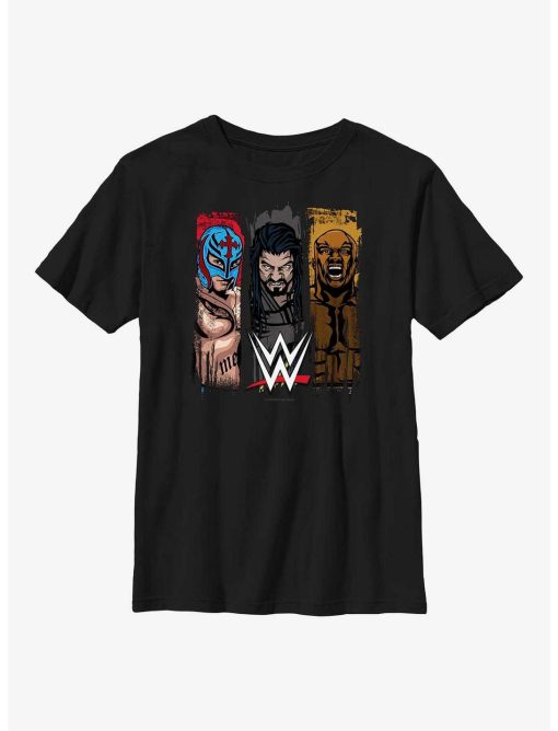 WWE Rey Mysterio, Roman Reigns & Bobby Lashley Youth T-Shirt