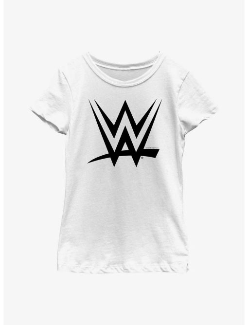 WWE Black Logo Youth Girls T-Shirt