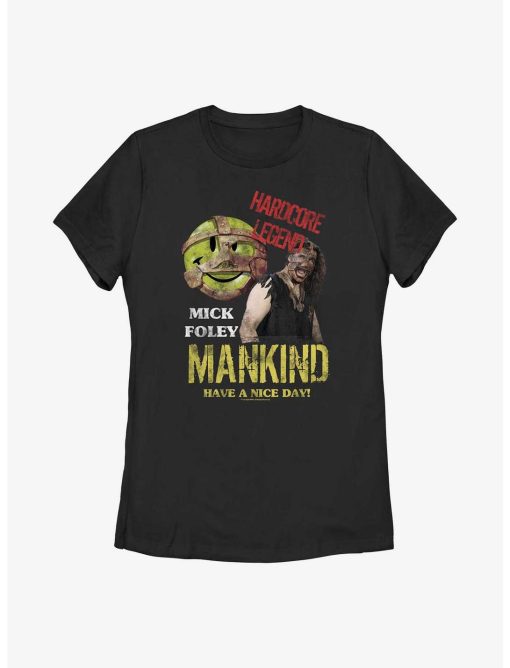 WWE Mick Foley Mankind Hardcore Legend Womens T-Shirt