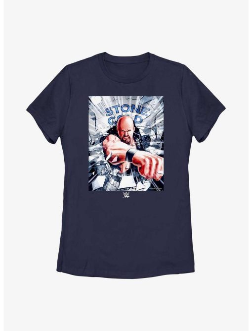 WWE Stone Cold Steve Austin Poster Womens T-Shirt