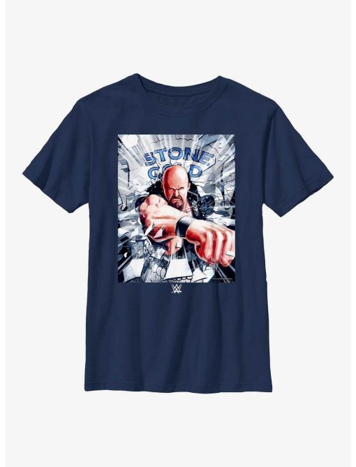 WWE Stone Cold Steve Austin Poster Youth T-Shirt