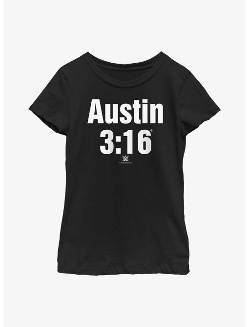 WWE Stone Cold Steve Austin 3:16 Classic Logo Youth Girls T-Shirt
