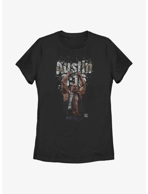 WWE Stone Cold Steve Austin 3:16 Shattered Photo Womens T-Shirt