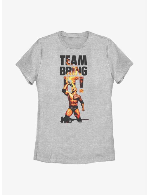 WWE The Rock Team Bring It! Photo Womens T-Shirt
