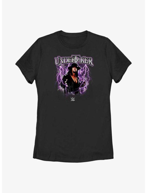 WWE The Undertaker Lightning Storm Womens T-Shirt