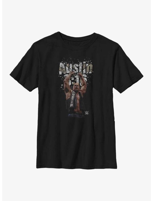 WWE Stone Cold Steve Austin 3:16 Shattered Photo Youth T-Shirt