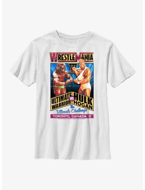 WWE WrestleMania 6 The Ultimate Challenge Ultimate Warrior Vs. Hulk HoganYouth T-Shirt