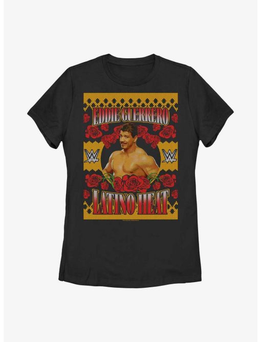 WWE Eddie Guerrero Ugly Christmas Womens T-Shirt