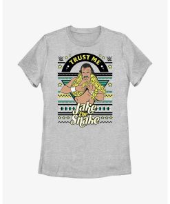 WWE Jake The Snake Ugly Christmas Womens T-Shirt
