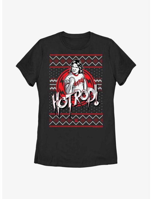 WWE Rowdy Roddy Piper Ugly Christmas Womens T-Shirt