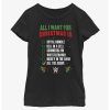 WWE Holiday Legends Wreath Youth Girls T-Shirt