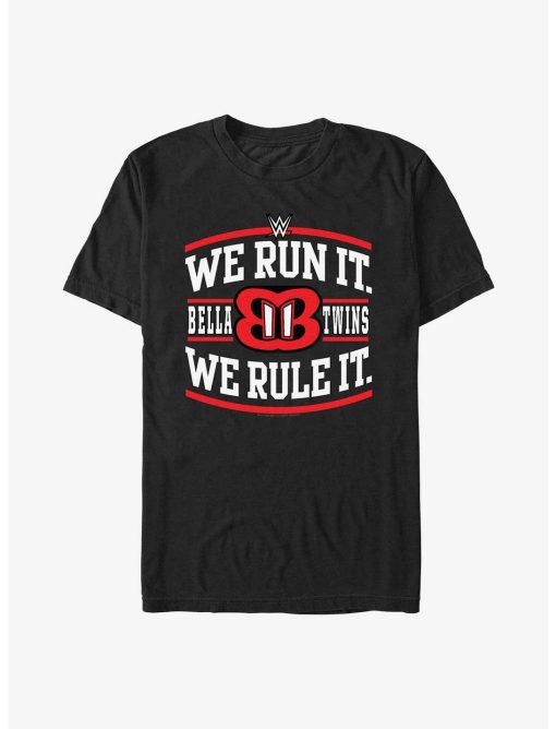 WWE The Bella Twins We Run It We Rule It Logo T-Shirt