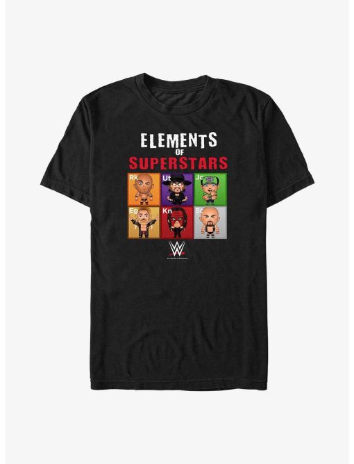 WWE Elements Of Superstars Grid T-Shirt