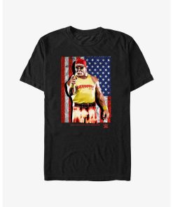 WWE Hulk Hogan American Flag T-Shirt
