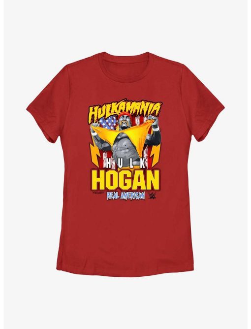 WWE Hulk Hogan Hulkamania Real American Womens T-Shirt