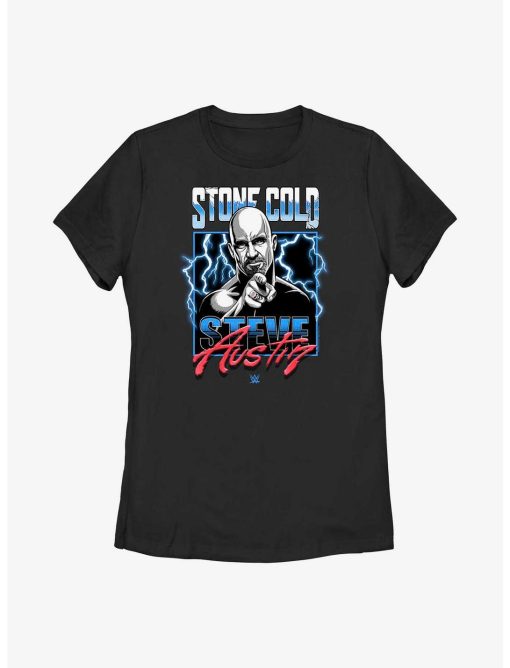 WWE Stone Cold Steve Austin Lightning Frame Womens T-Shirt