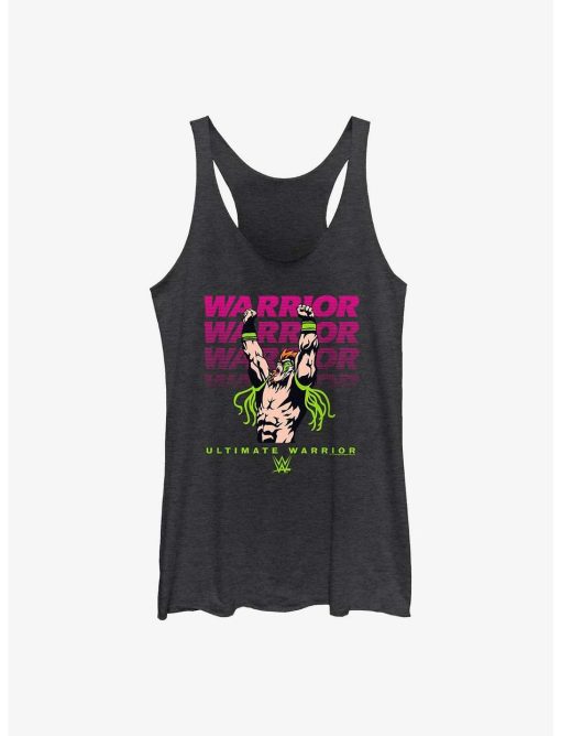 WWE Ultimate Warrior Name Stack Womens Tank Top