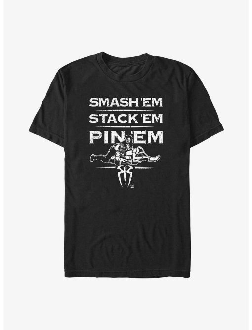 WWE Roman Reigns Smash 'Em Stack 'Em Pin 'Em T-Shirt
