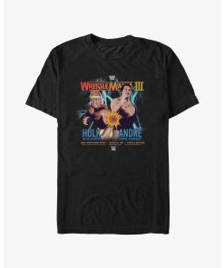 WWE WrestleMania III Hulk Hogan vs Andre The Giant Poster T-Shirt