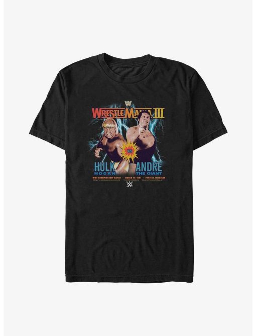 WWE WrestleMania III Hulk Hogan vs Andre The Giant Poster T-Shirt
