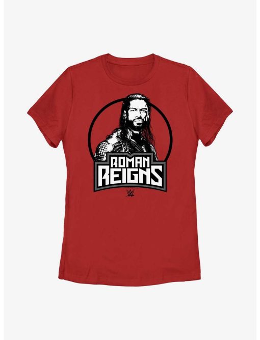 WWE Roman Reigns Circle Icon Portrait Womens T-Shirt