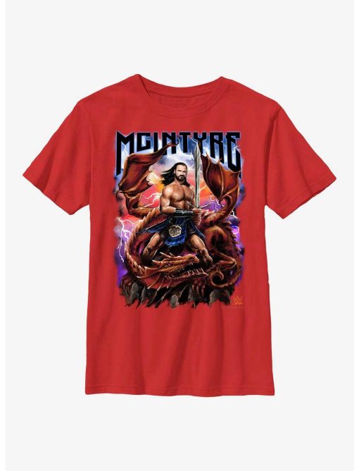 WWE Drew McIntyre Scottish Warrior Medieval Metal Poster Youth T-Shirt
