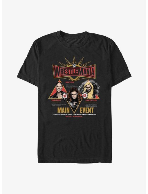 WWE WrestleMania 35 Main Event Ronda Rousey, Becky Lynch & Charlotte Flair T-Shirt