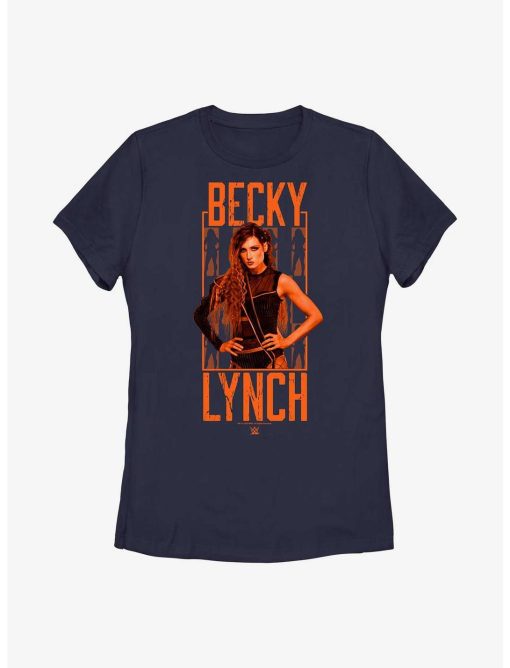 WWE Becky Lynch Portrait Logo Womens T-Shirt