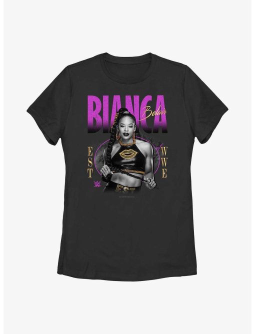 WWE Bianca Belair EST Portrait Womens T-Shirt