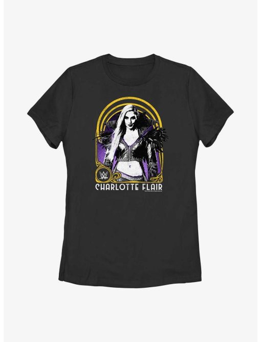 WWE Charlotte Flair Print Portrait Womens T-Shirt